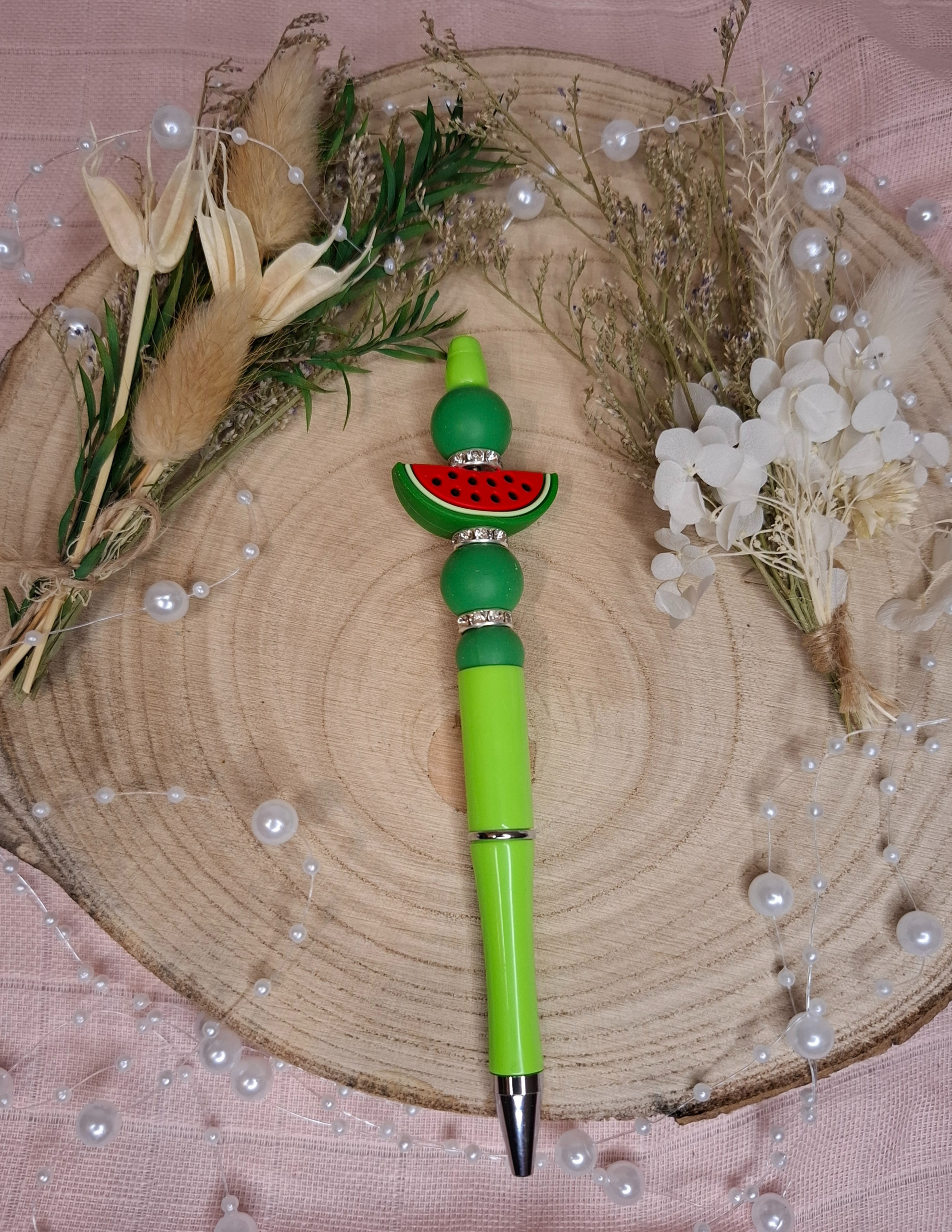 perlenkugelschreiber wassermelone