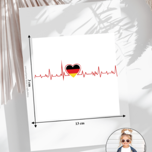 Bügelbild Bügelbild Deutschland EKG