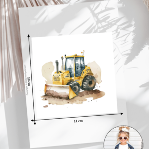 Bügelbild Bügelbild Radlader | Schaufellader