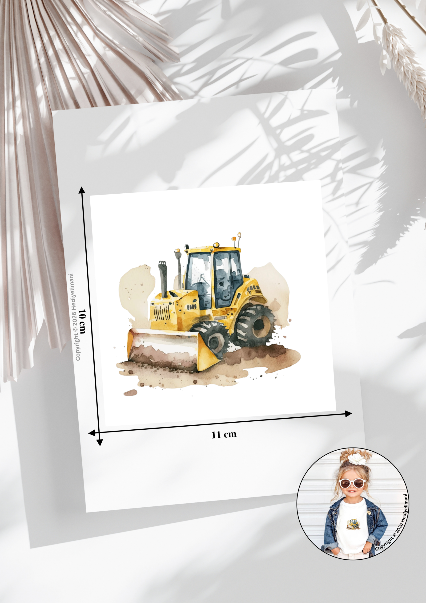 bügelbild radlader | schaufellader