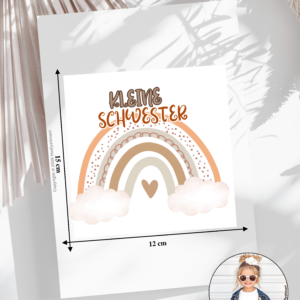 Bügelbild Bügelbild Kleine Schwester