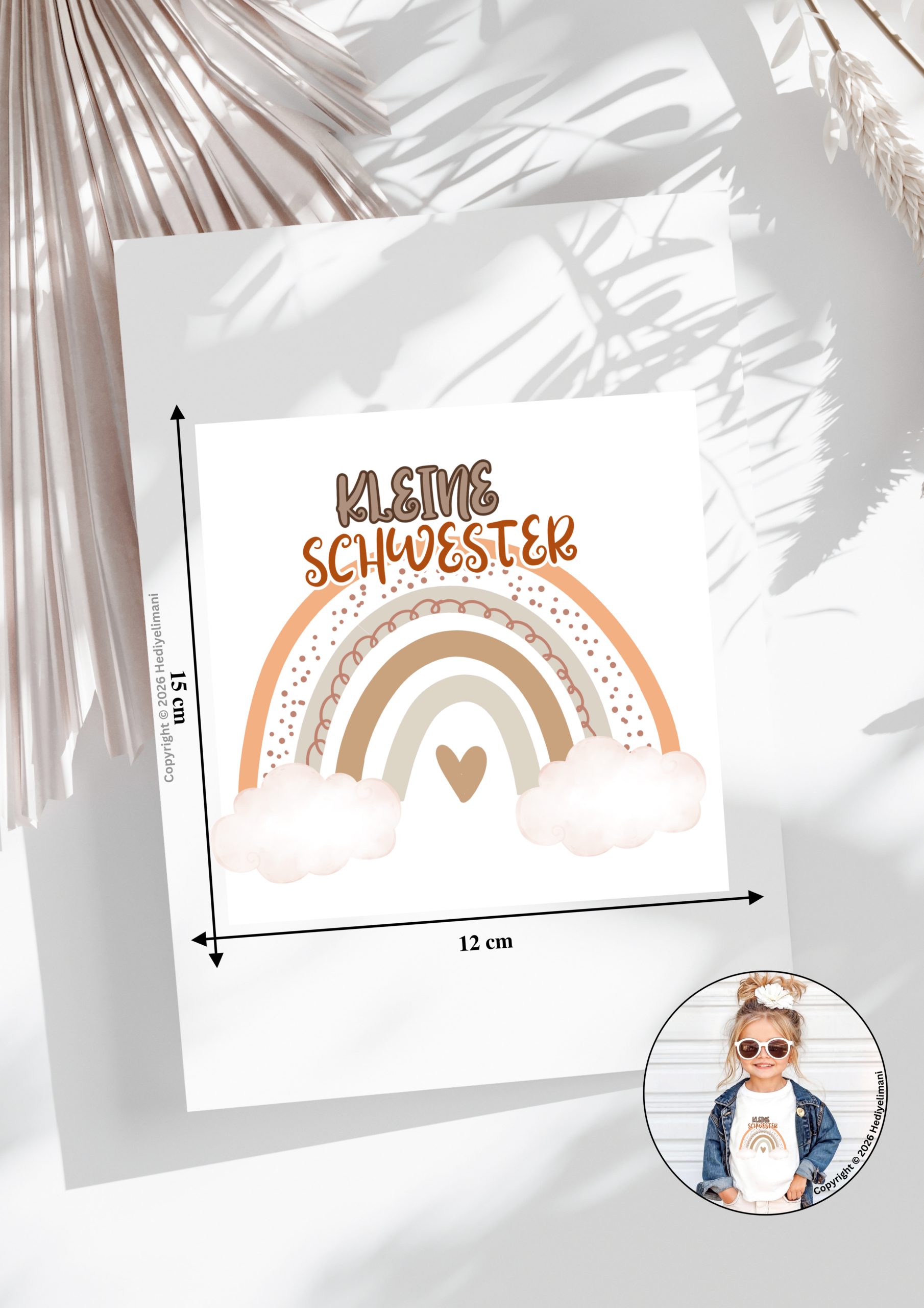 bügelbild kleine schwester