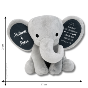 Bügelbild Personalisierter Plüschelefant