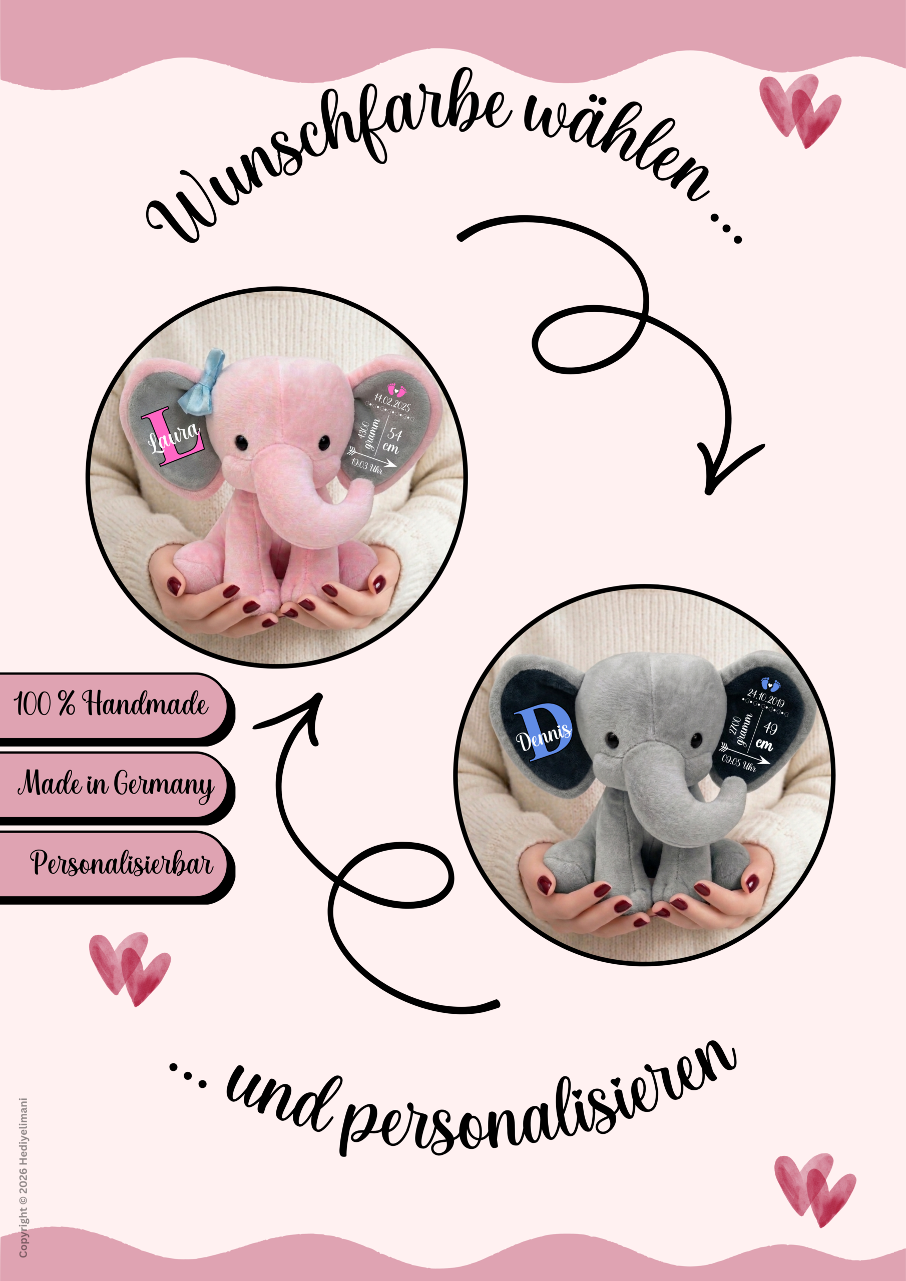 personalisierter plüschelefant personalisierter plüschelefant