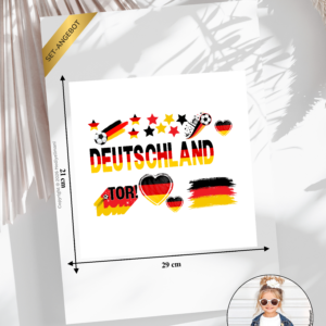 Bügelbild Deutschland A4