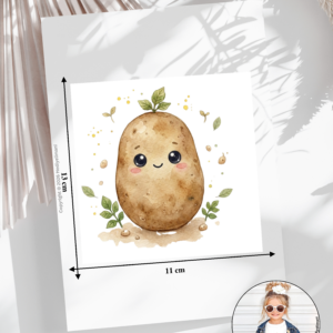 Bügelbild Gemüse Kartoffel