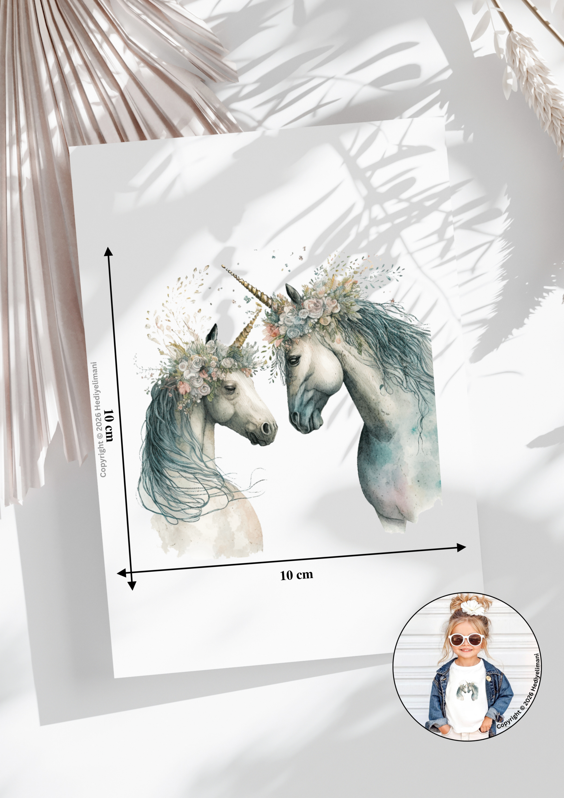 Bügelbild Einhorn 1