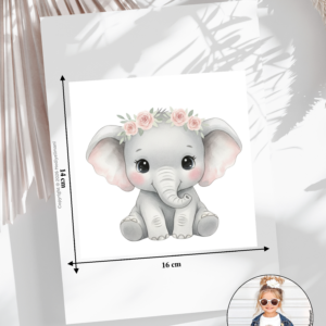 Bügelbild Elefant