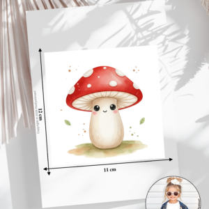 Bügelbild Gemüse Pilz