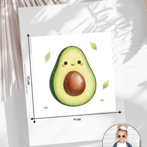 Bügelbild Gemüse Avocado