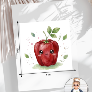 Bügelbild Gemüse Paprika
