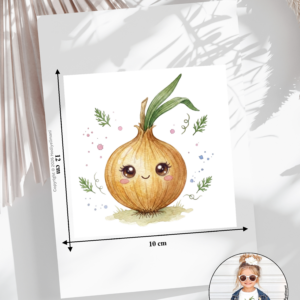 Bügelbild Gemüse Zwiebel