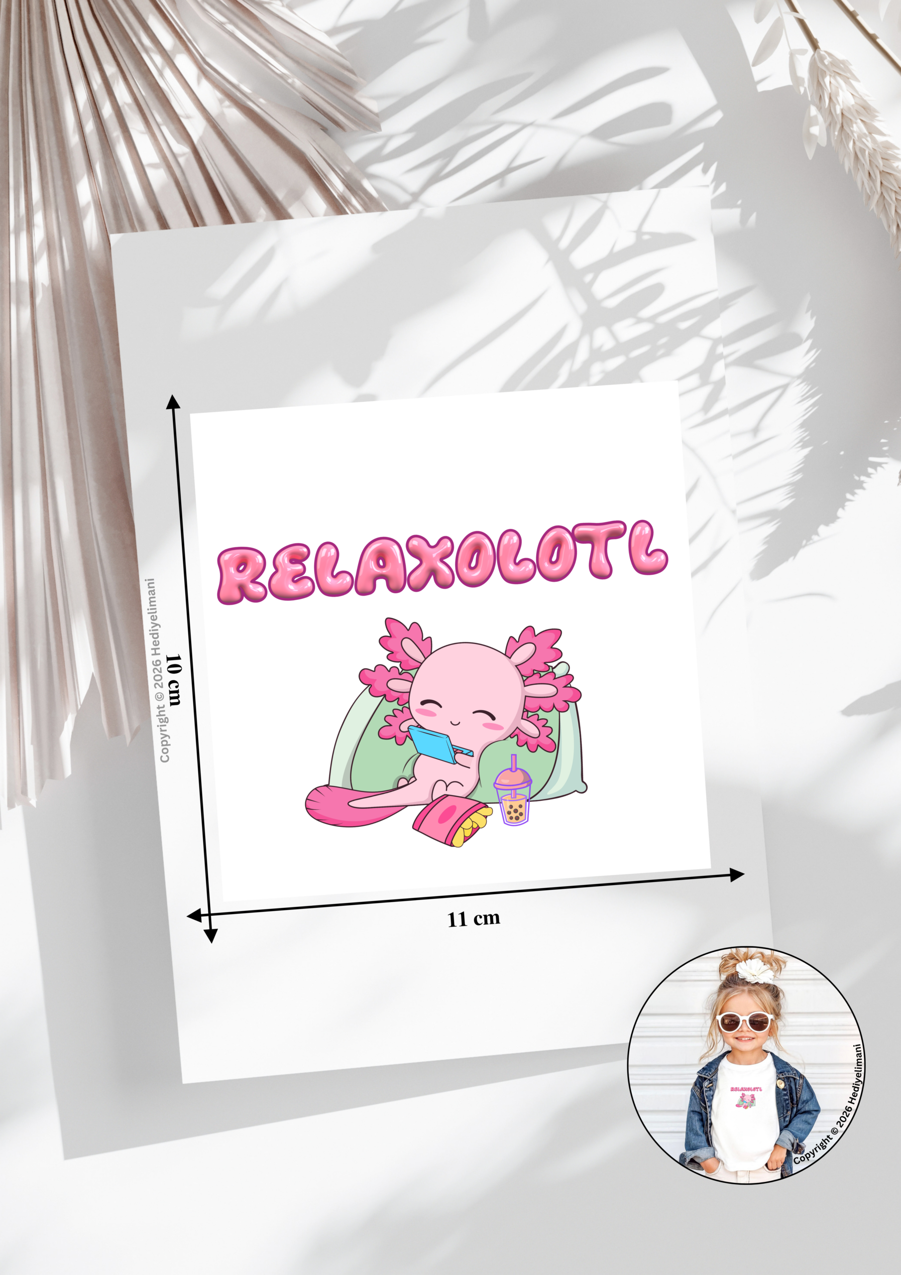 Bügelbild Relaxolotl 1